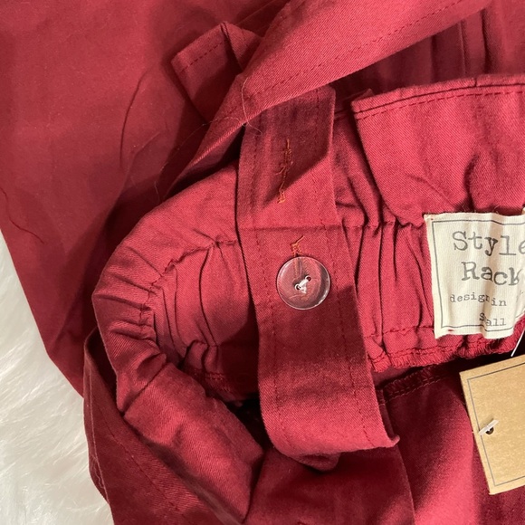 STYLE RACK PAPER BAG OVERALL HIGHWAIST SHORTS - Picture 7 of 14